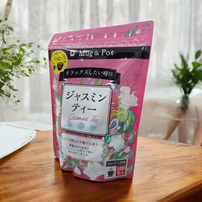 ジャスミンティー100包み入り 森林イメージ ピンクパッケージ Mug＆Potブランド
