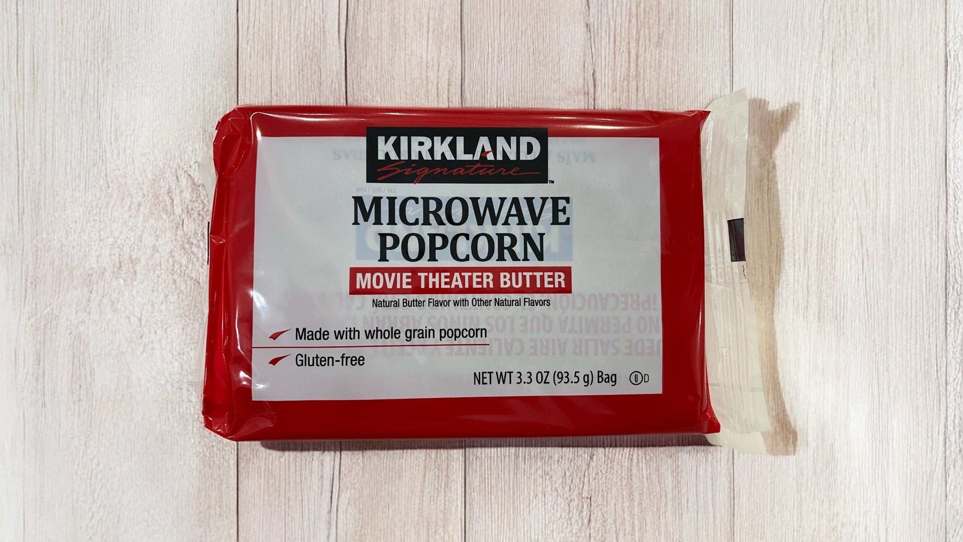 KS 電子レンジ用ポップコーン、小分け販売、簡単調理、バター風味、洗い物不要。