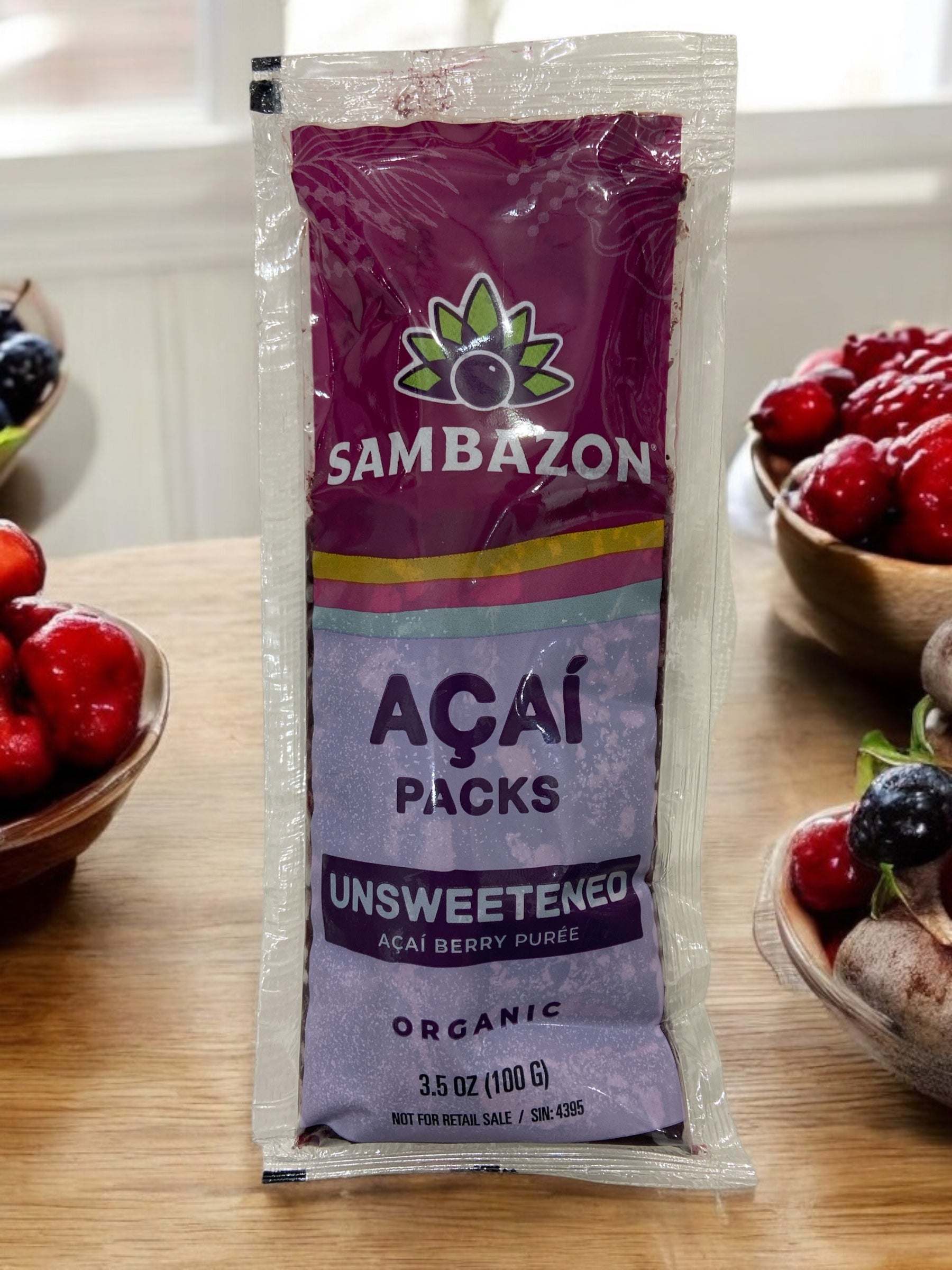 コストコ アサイー SAMBAZON サンバゾン オーガニック 砂糖不使用 無糖
