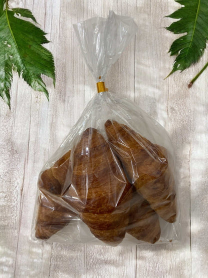 Mini croissants in a clear bag from Costco, made with French wheat and fermented butter.
