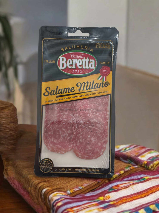 ベレッタ サラミ【冷蔵商品】 ミラノ  スライス　85g   / Bretta　【売れています】　イタリア産n cured meat from Lombardy, 85g refrigerated product