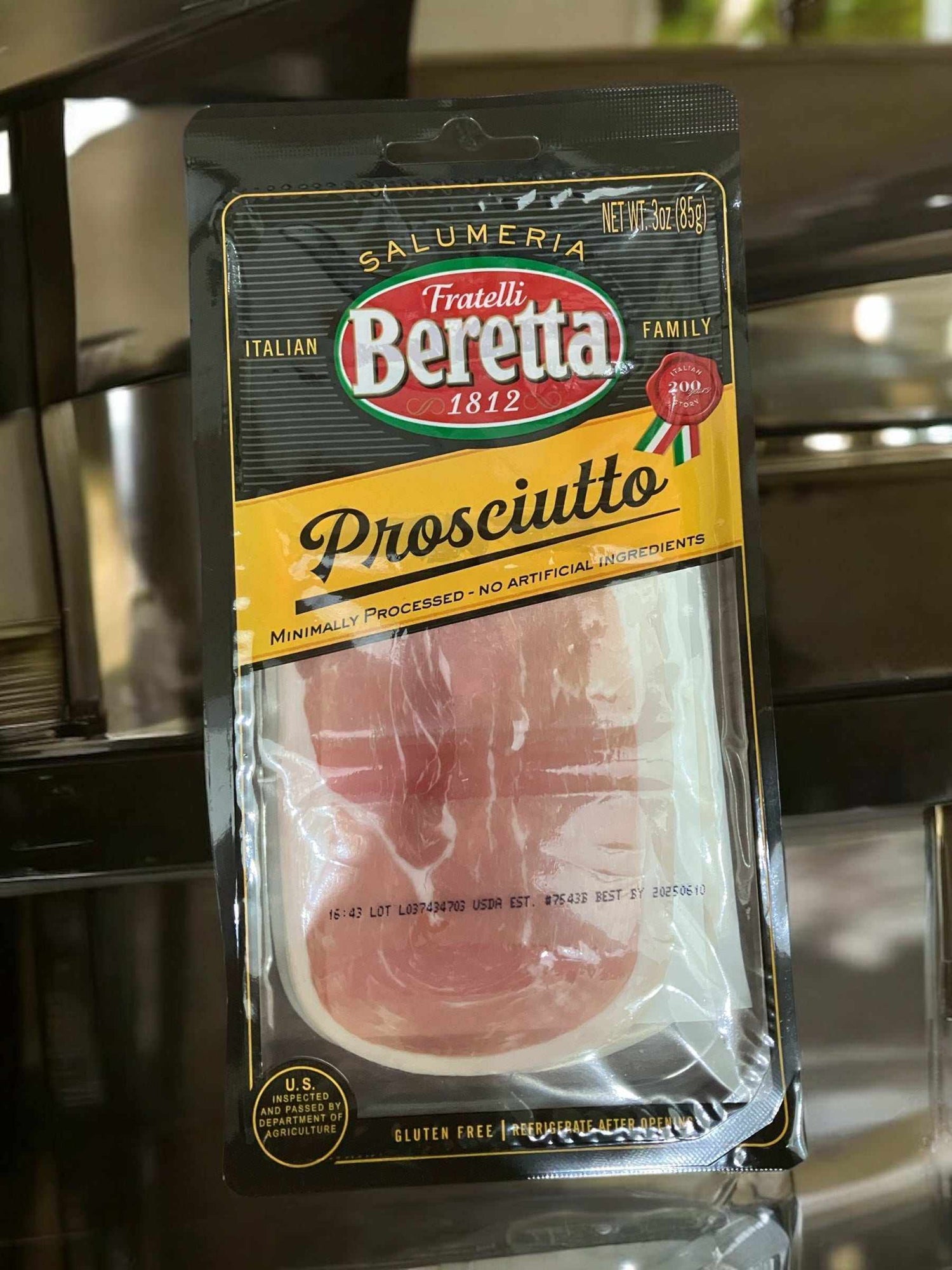 ベレッタ プロシュート【冷蔵商品】   クルード   生ハム  85g  / Bretta　【売れています】　イタリア産