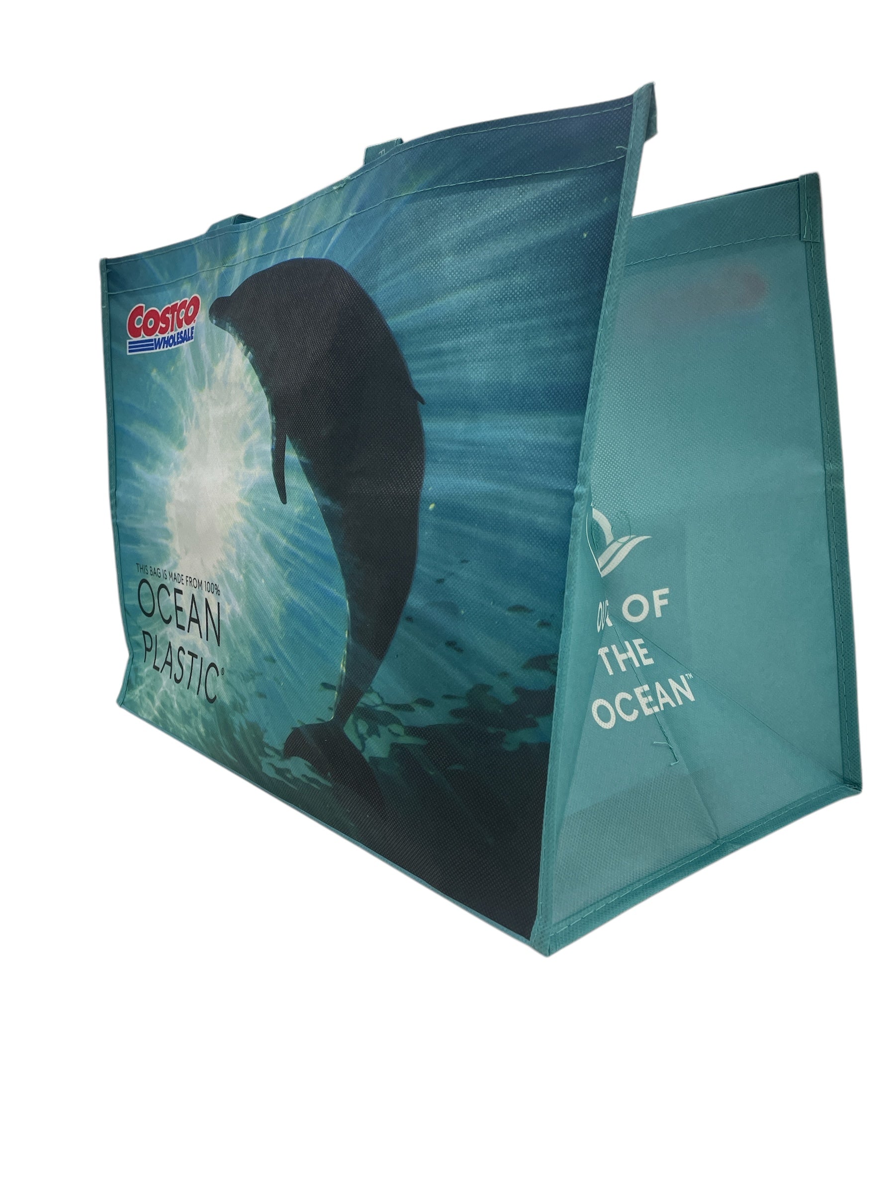 COSTCOショッピングバッグ エコバッグ OCEAN PLASTIC グリーン