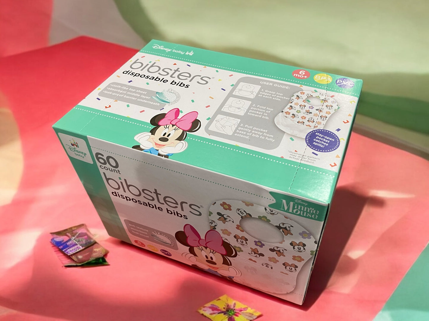ディズニービブスター 使い捨てエプロン60枚入り  デザイン ミニー