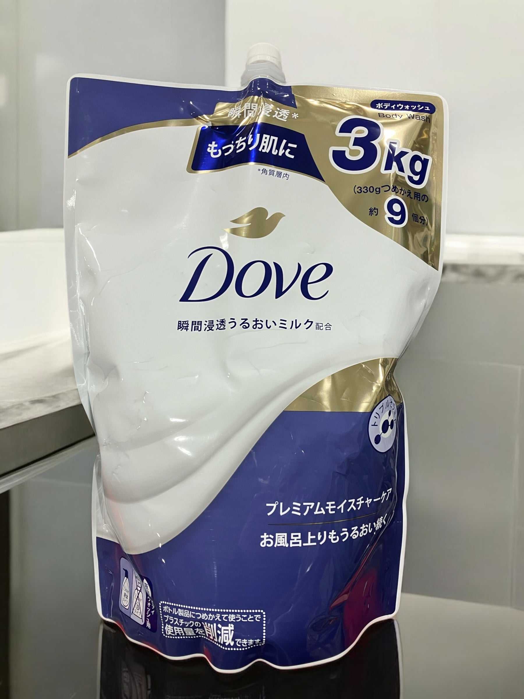DOVE ダブ ボディウォッシュ プレミアム モイスチャーケア 3kg 詰め替え用パッケージ