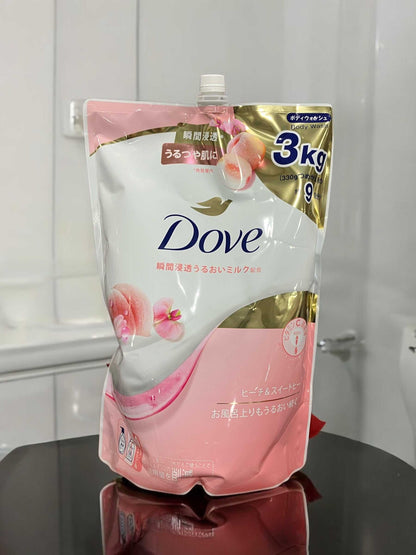 DOVE ボディウォッシュ ピーチ＆スイートピー 3kg 詰め替え用パッケージ