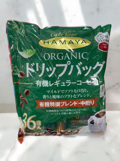オーガニックドリップバッグコーヒー36バッグ入りパッケージ画像