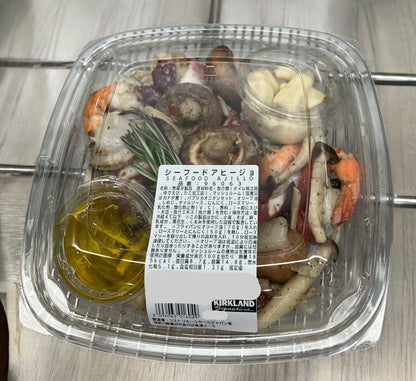 【惣菜商品】《大容量サイズ》シーフードアヒージョ 620g 1パック  ２～３人分