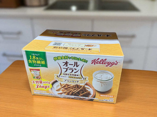ケロッグオールブランブランリッチ食物繊維豊富なファイバースティック400g3パックセット