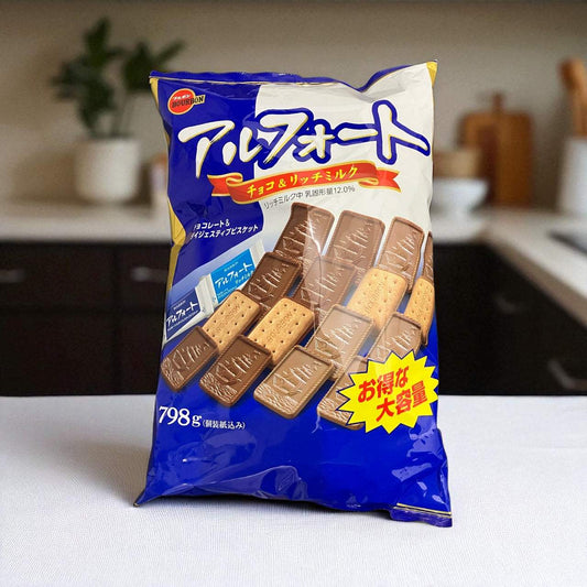 ブルボン アルフォート チョコ＆リッチミルク　798g　大容量　個包装　チョコとビスケット