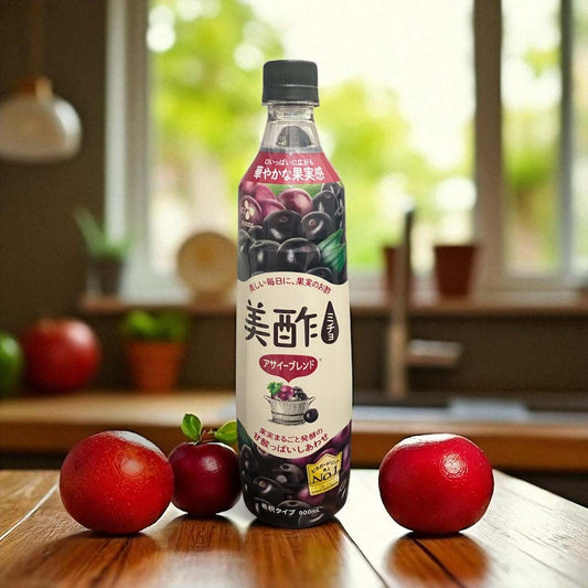 美酢 ミチョ アサイーブレンド 900ml 希釈タイプの果実酢ボトル