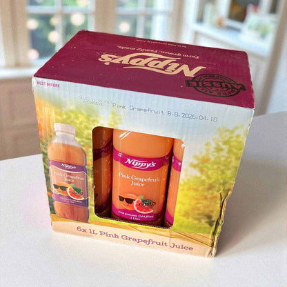 ニッピー ピンクグレープフルーツ コールドプレス  ジュース 1L x 6　Nippys　オーストラリア産【冷蔵商品】　