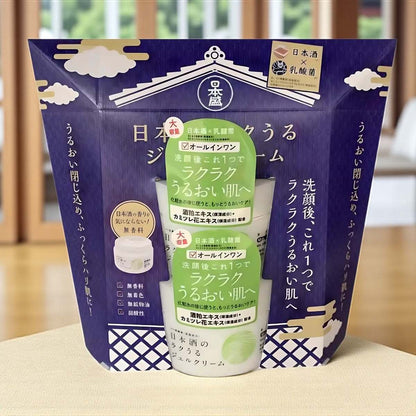 日本盛 日本酒のラクうるジェルクリーム 180g × 2個 セット