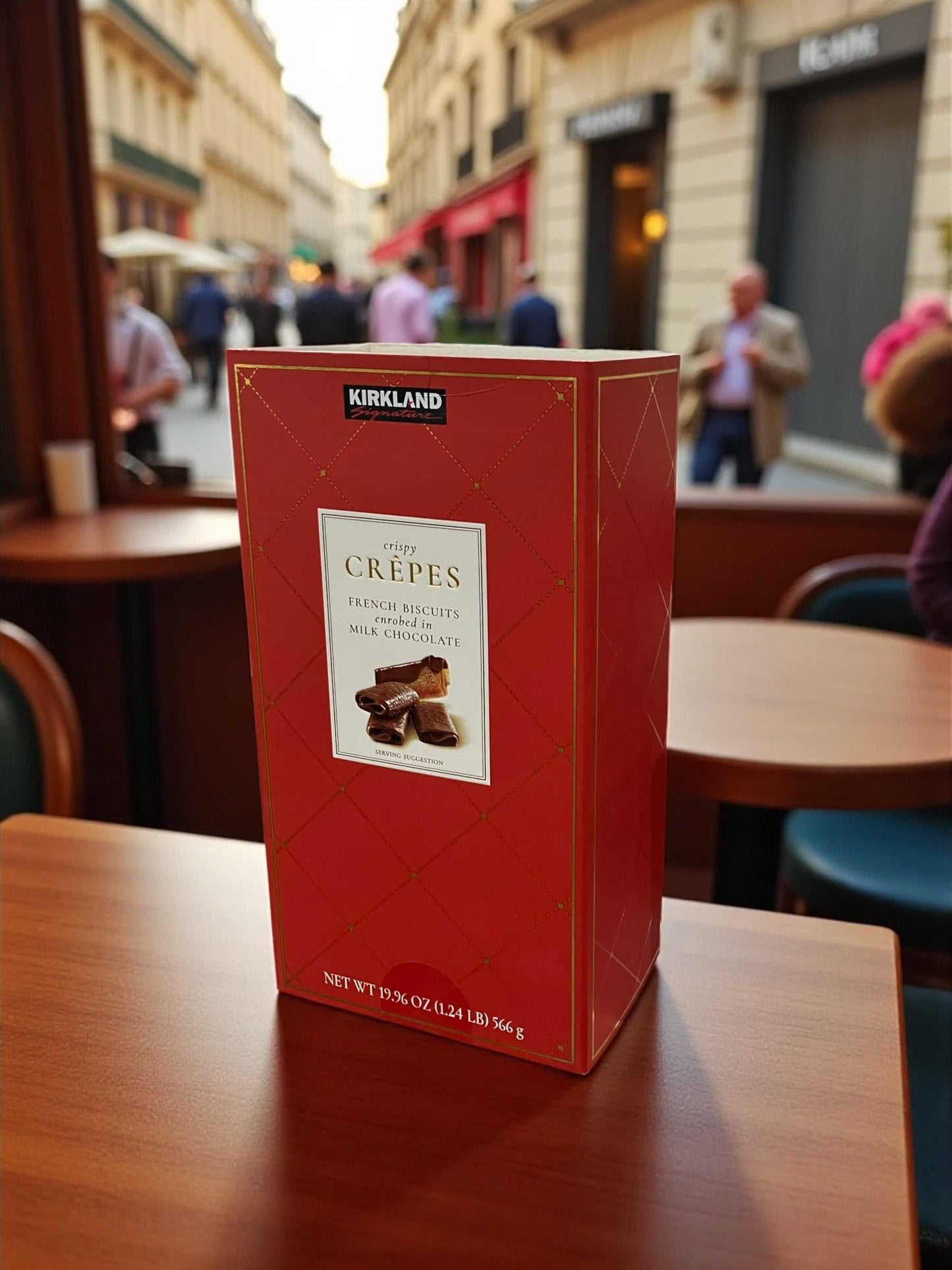 KS  カークランドシグネチャー  クレープ ベルジャン  チョコレート  ビスケット 566g　フランス産