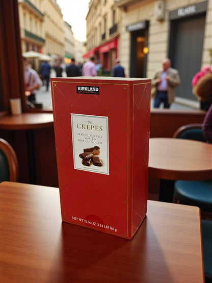 KS  カークランドシグネチャー  クレープ ベルジャン  チョコレート  ビスケット 566g　フランス産