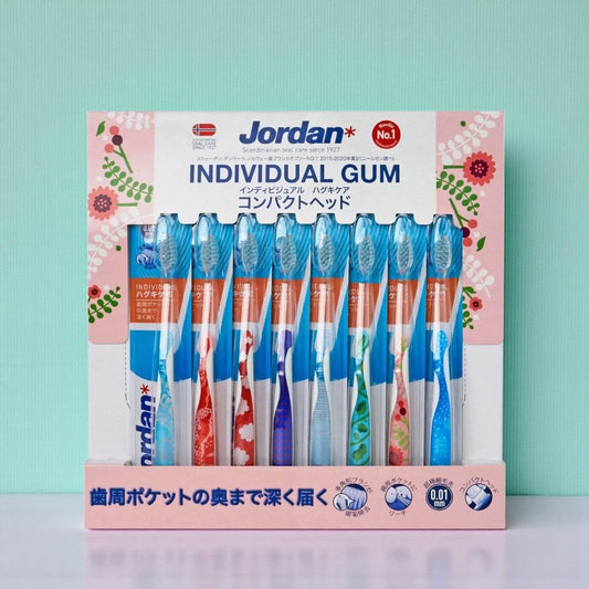 ジョーダン  インディビジュアル ハグキケア 歯ブラシ 8本入り  Jordan