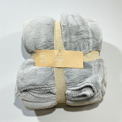 大判ひざ掛け 152cm x 177cm　Amari Luxury  カラー  グレー