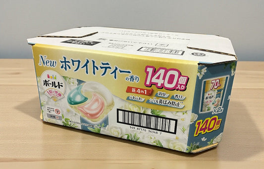 ボールド 洗濯洗剤 ジェルボール 4in1 ホワイトティー&フローラルの香り 詰め替え70個 x 2パック