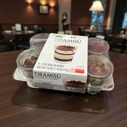 【冷蔵商品】ティラミス カップ　85g × 6個セット  イタリア輸入　EMMI