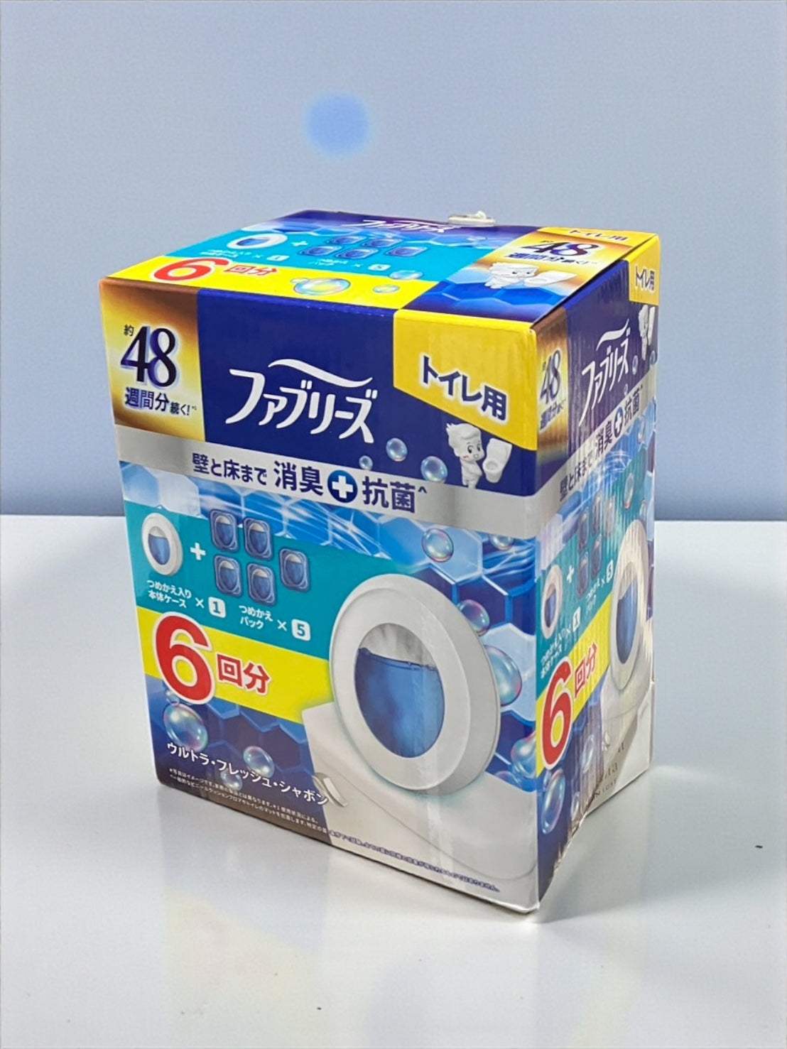 ファブリーズ トイレ用消臭芳香剤 ウルトラフレッシュ シャボンの香り セット 6回分