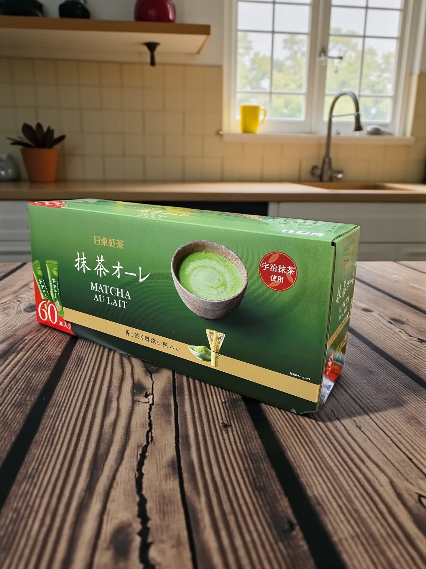 日東紅茶 抹茶オーレ 60包 宇治抹茶使用 アルミ個包装で新鮮なインスタント抹茶オーレ