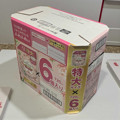 レノアハピネス柔軟剤アンティークローズ720ml6個セットふわふわ仕上げ経済的