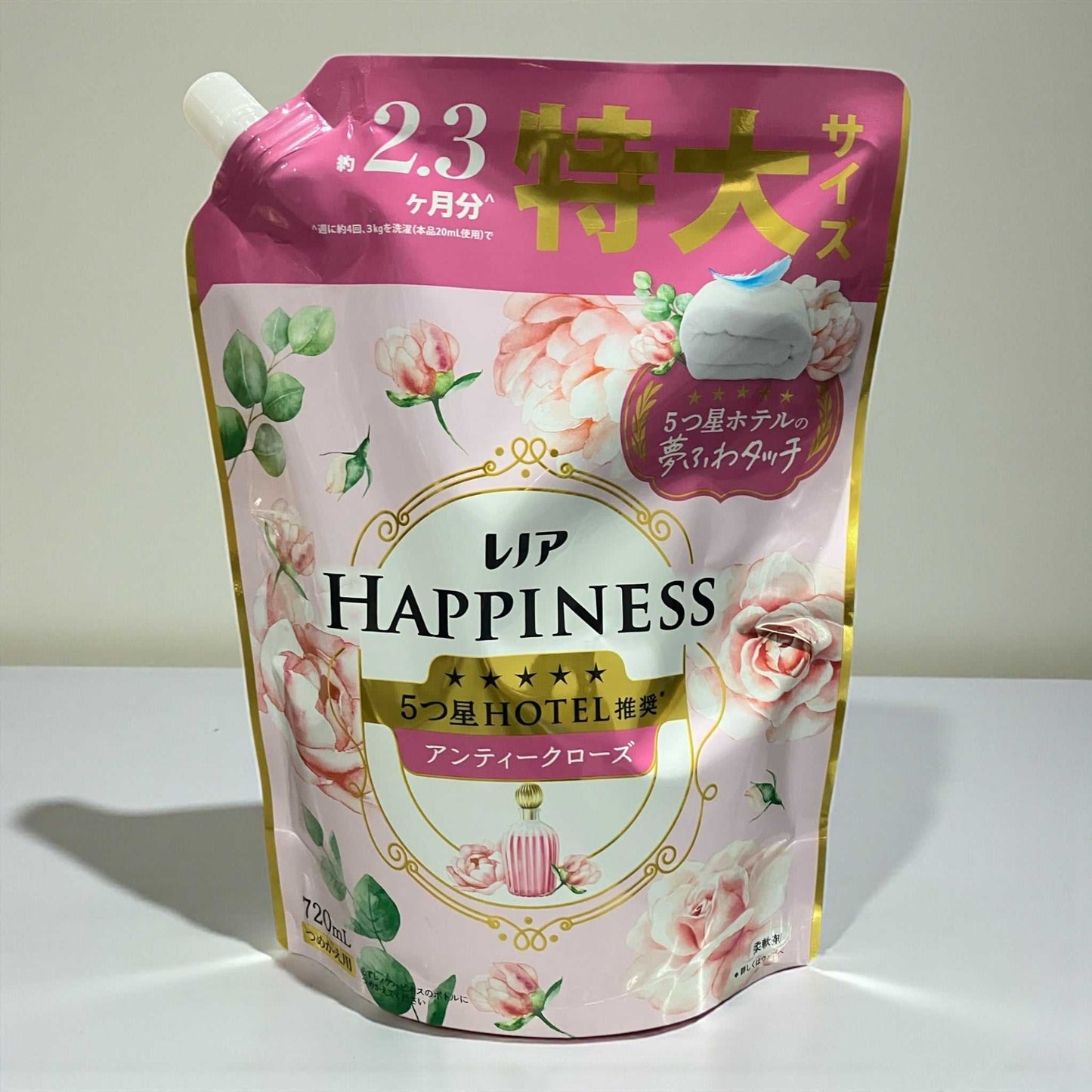 レノアハピネス柔軟剤アンティークローズ720ml6個セット高級ホテルタオル仕上げ