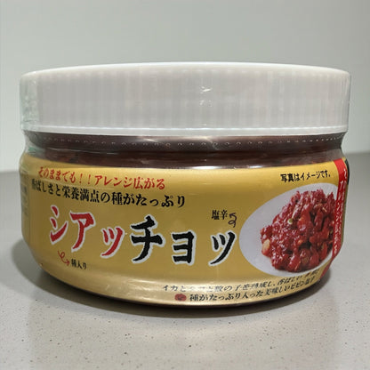 種入り塩辛の韓国産パンチャンダンジ500gパッケージ