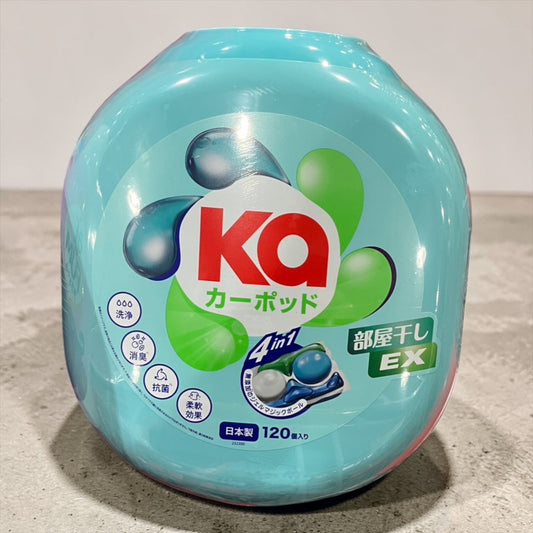 カーポッド 部屋干しEX 衣料用洗濯洗剤 ジェル マジック ボール 120粒 本体 Ka POD