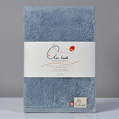 今治 エアーかおる バスタオル ダディボーイ スーパーゼロ 60ｘ120 cm  air kaol  カラー  ライトブルー