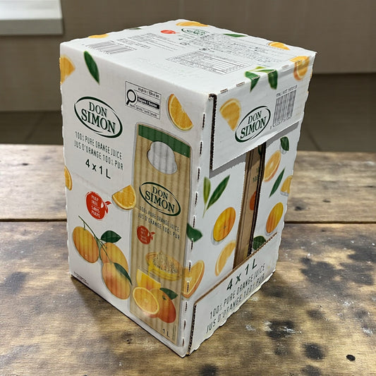DON SIMON ドンシモン 100% オレンジジュース 1L x 4本 スペイン産