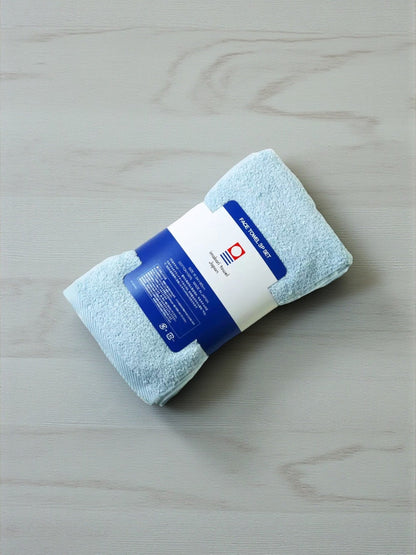 今治 フェイスタオル 3枚組 34 x 85cm  カラー ライトブルー