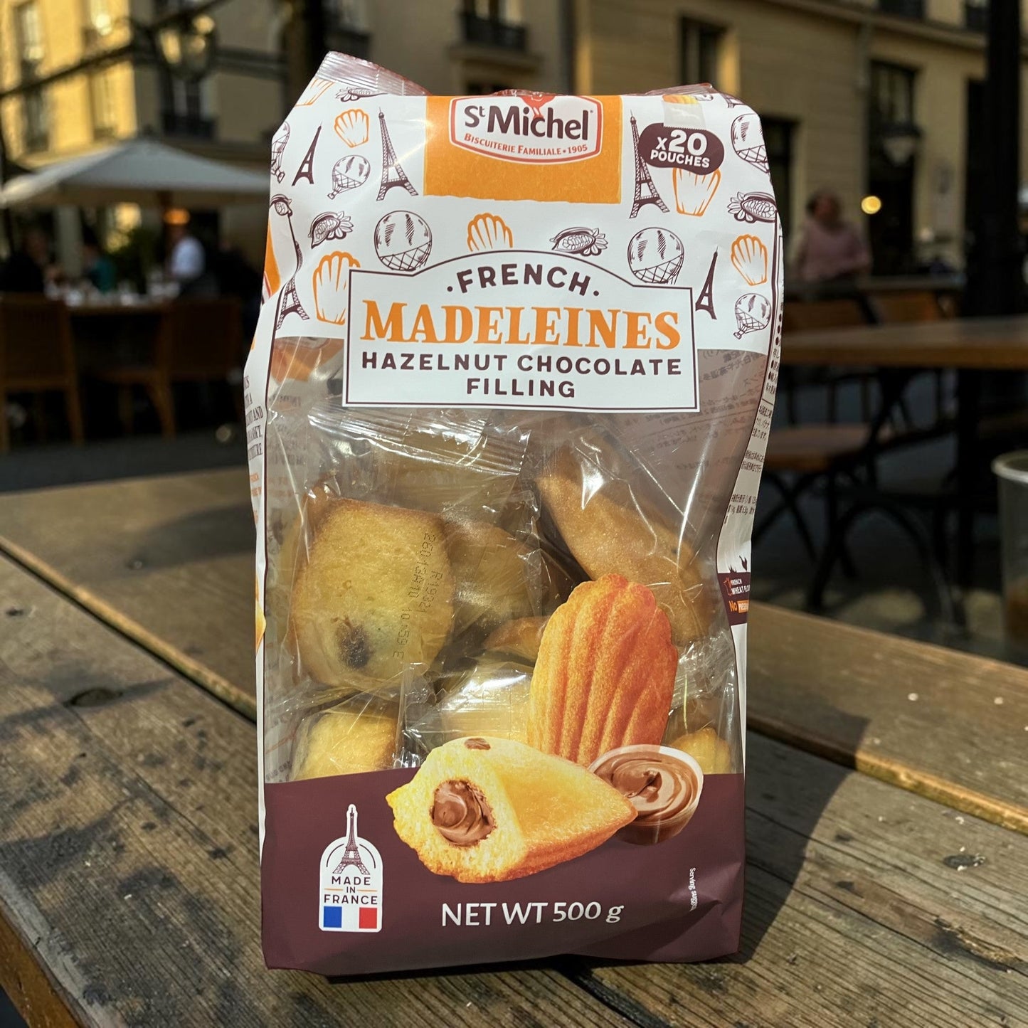 サン・ミッシェル  ヘーゼルナッツチョコ  マドレーヌ  フランス産  20個入り   500g   LA MADELEINES /  St.MICHEL