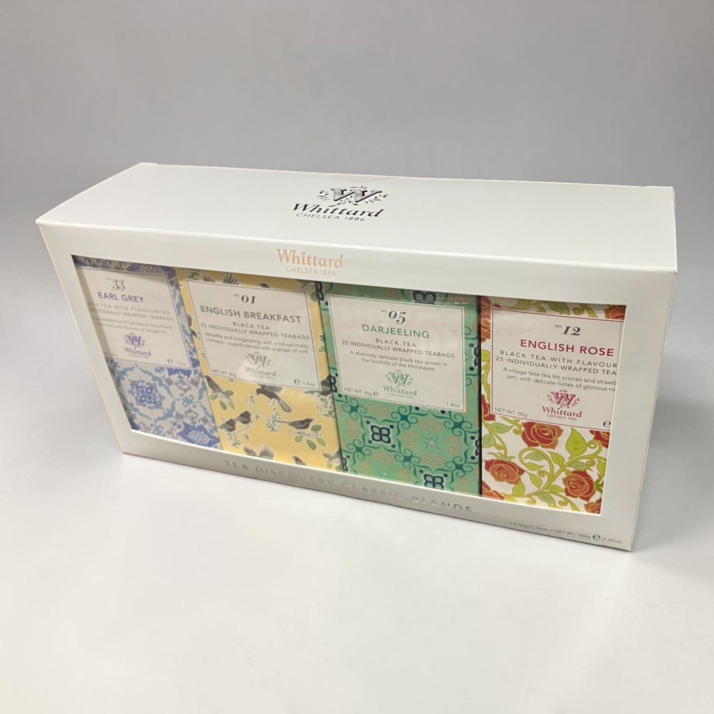 ウィッタード  ティー ディスカバリー  ギフトセット  4種 x 25バッグ  Whittard  紅茶 ティーバッグ 詰合せ アソート