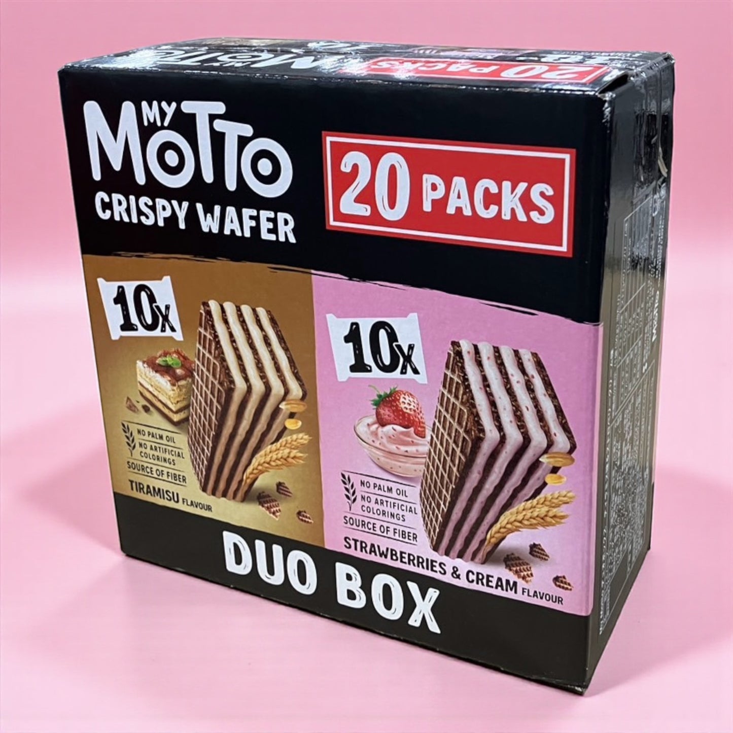 マイモット クリスピーウエハース デュオ ティラミス ストロベリー  20パック ブルガリア産