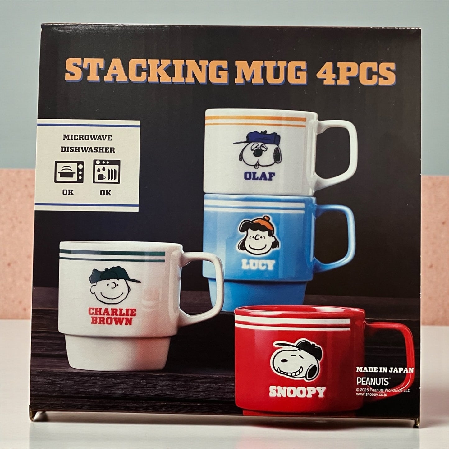 スヌーピー スタッキング マグ 4個セット  SNOOPY  マグカップ  レンジ 食洗器可