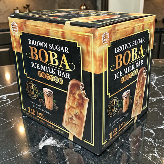 IMEI 黒糖珍奶雪糕 黒糖タピオカミルクアイスバー  4本入り × 3箱セット  【お得】960ｇ  BROWN SUGAR BOBA ICE MILK BAR