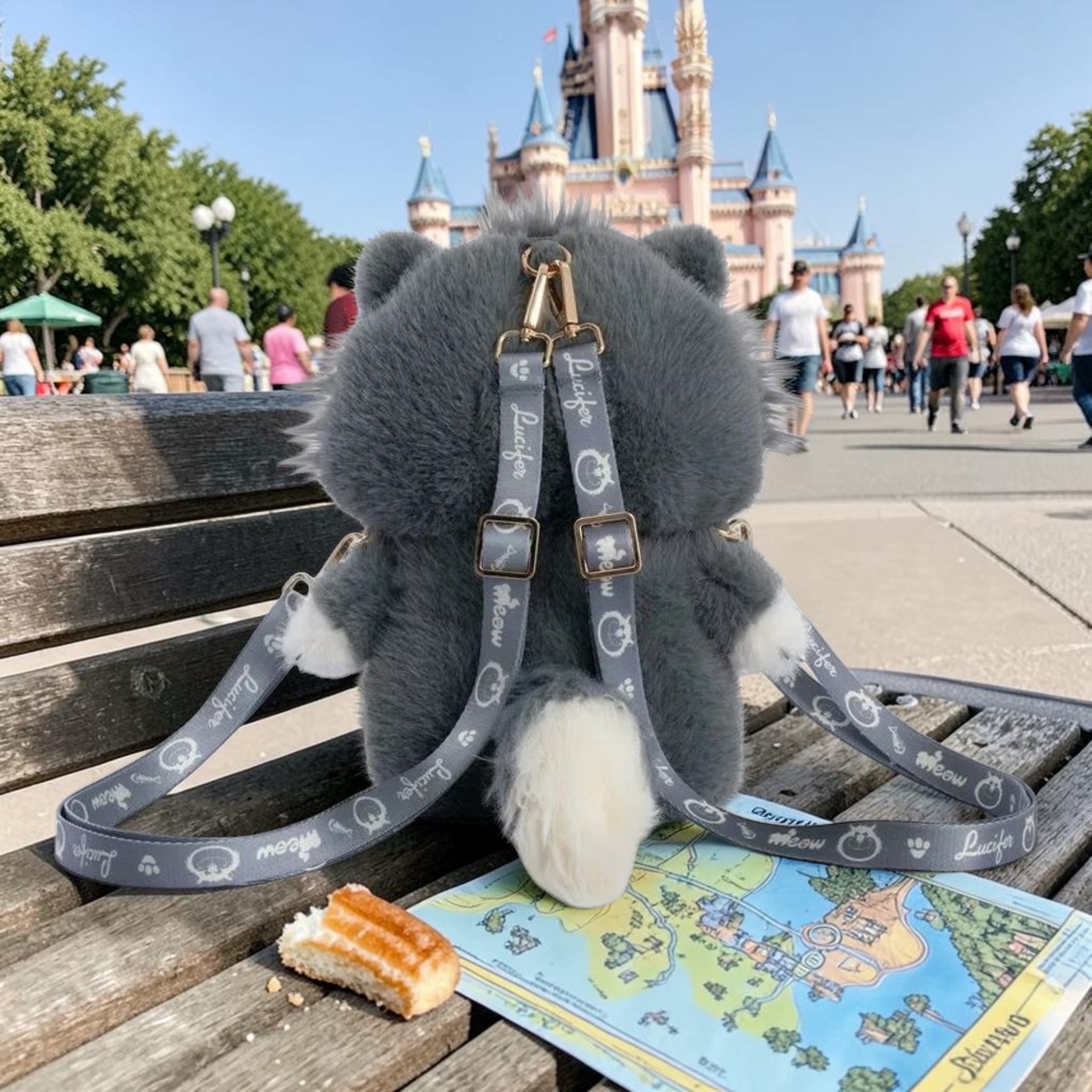 ディズニー ルシファー コストコ ぬいぐるみバッグ 2WAY 2in1