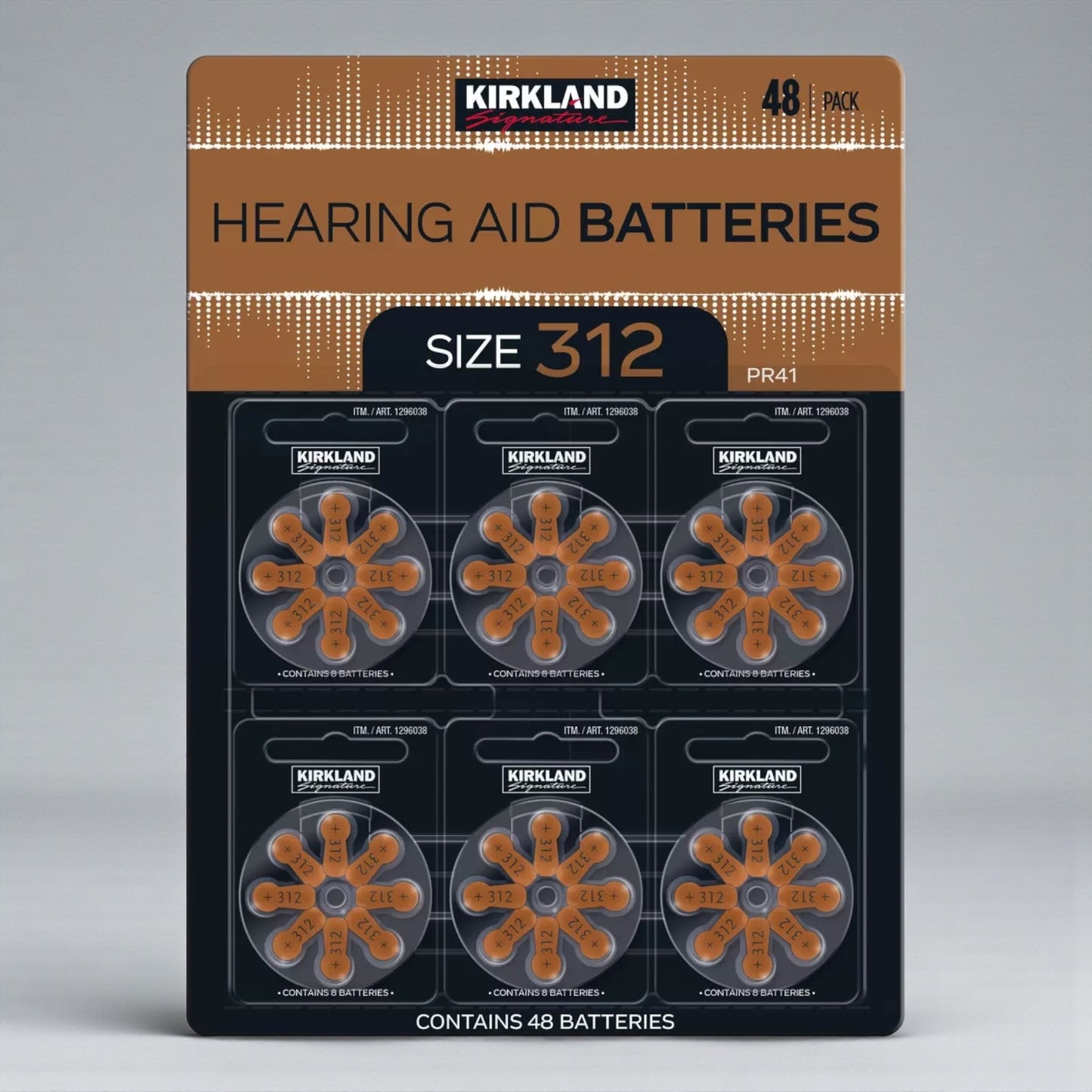 KS 補聴器用空気電池 312/PR41 48粒 カークランドシグネチャー  補聴器 電池