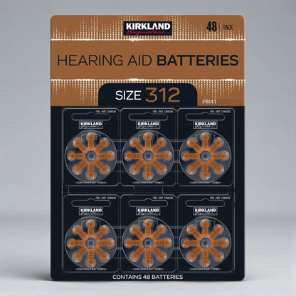 KS 補聴器用空気電池 312/PR41 48粒 カークランドシグネチャー  補聴器 電池