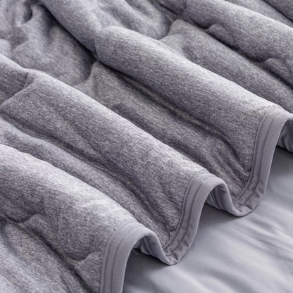 クーリング 大判ひざ掛け 152cm x 177cm  BERKSHIRE BLANKET＆HOME  カラー  ヘザーグレー