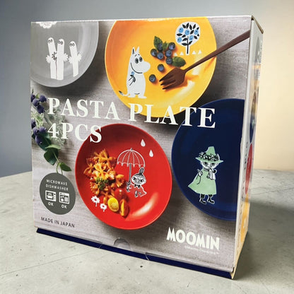 ムーミン パスタプレート  4枚セット 約21㎝  電子レンジ 食洗器可