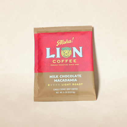 ライオンコーヒー フレーバーコーヒー ドリップバッグ ミルクチョコレートマカダミア 8g 小分け販売 LION COFFEE