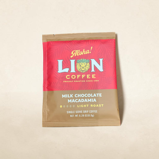 ライオンコーヒー フレーバーコーヒー ドリップバッグ ミルクチョコレートマカダミア 8g 小分け販売 LION COFFEE