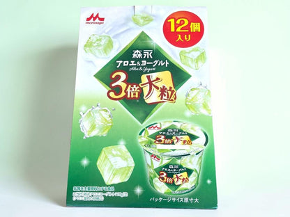 【冷蔵商品】森永乳業 アロエ＆ヨーグルト 3倍大粒 140g×12個
