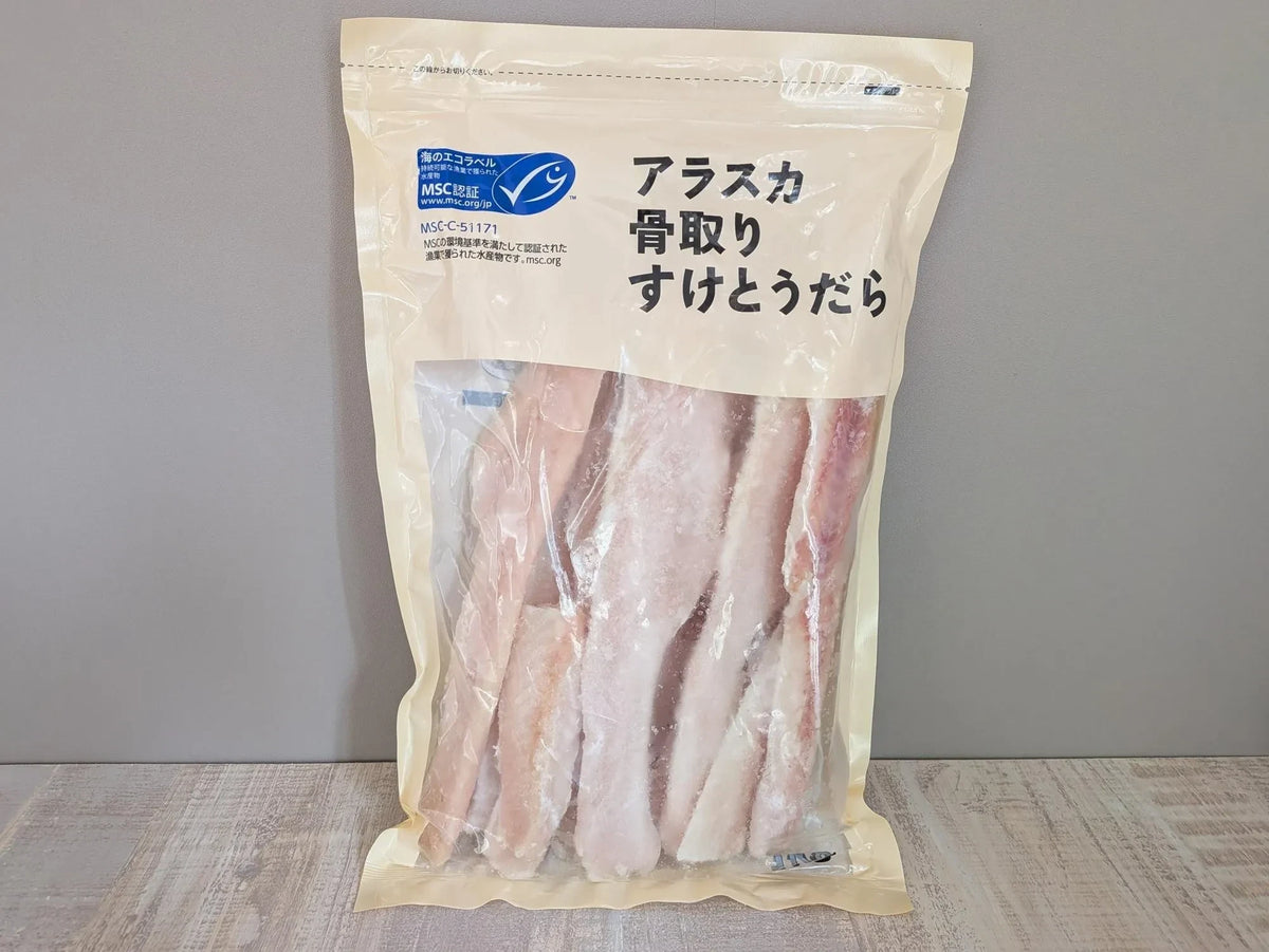コストコ 商品 全国発送 KOCOSTOREの冷凍アラスカ産骨取りすけとうだら1kg入りパッケージ