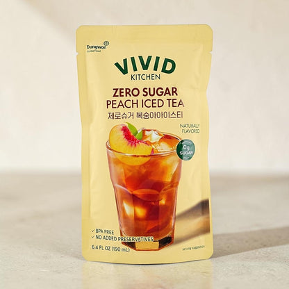 コストコ 商品 全国発送 KOCOSTOREのVIVID KITCHENゼロシュガーピーチアイスティー190mlパウチ