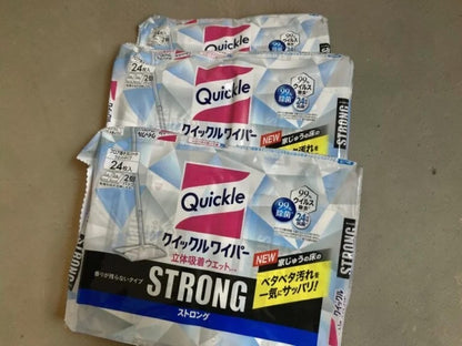 クイックルワイパー 立体吸着ウエットシート STRONG 24枚 1袋 小分け販売 花王